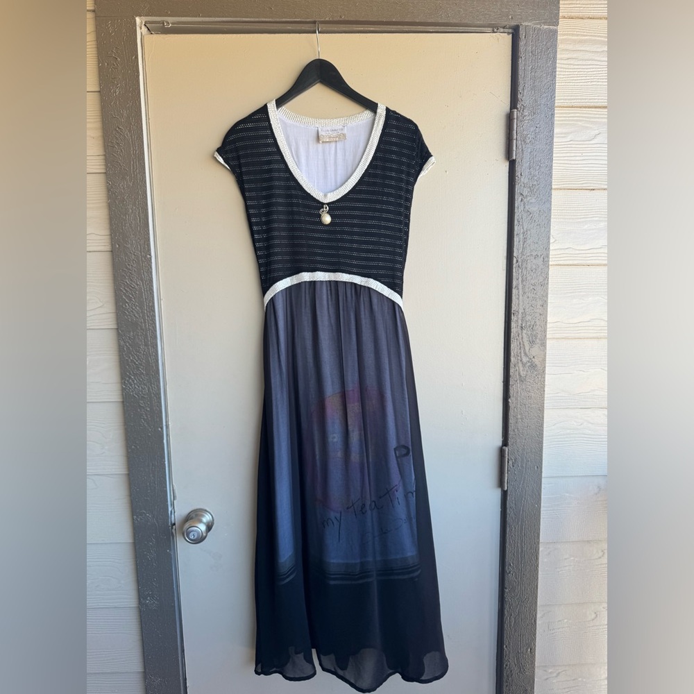 MUST GO: Elisa Cavaletti Vintage Full-Length Black Gown